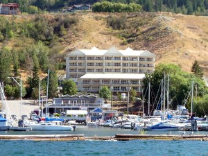 Across from the Vernon Yacht Club